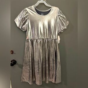 Wonder Nation Girls Silver Dress - Size XL and XXL